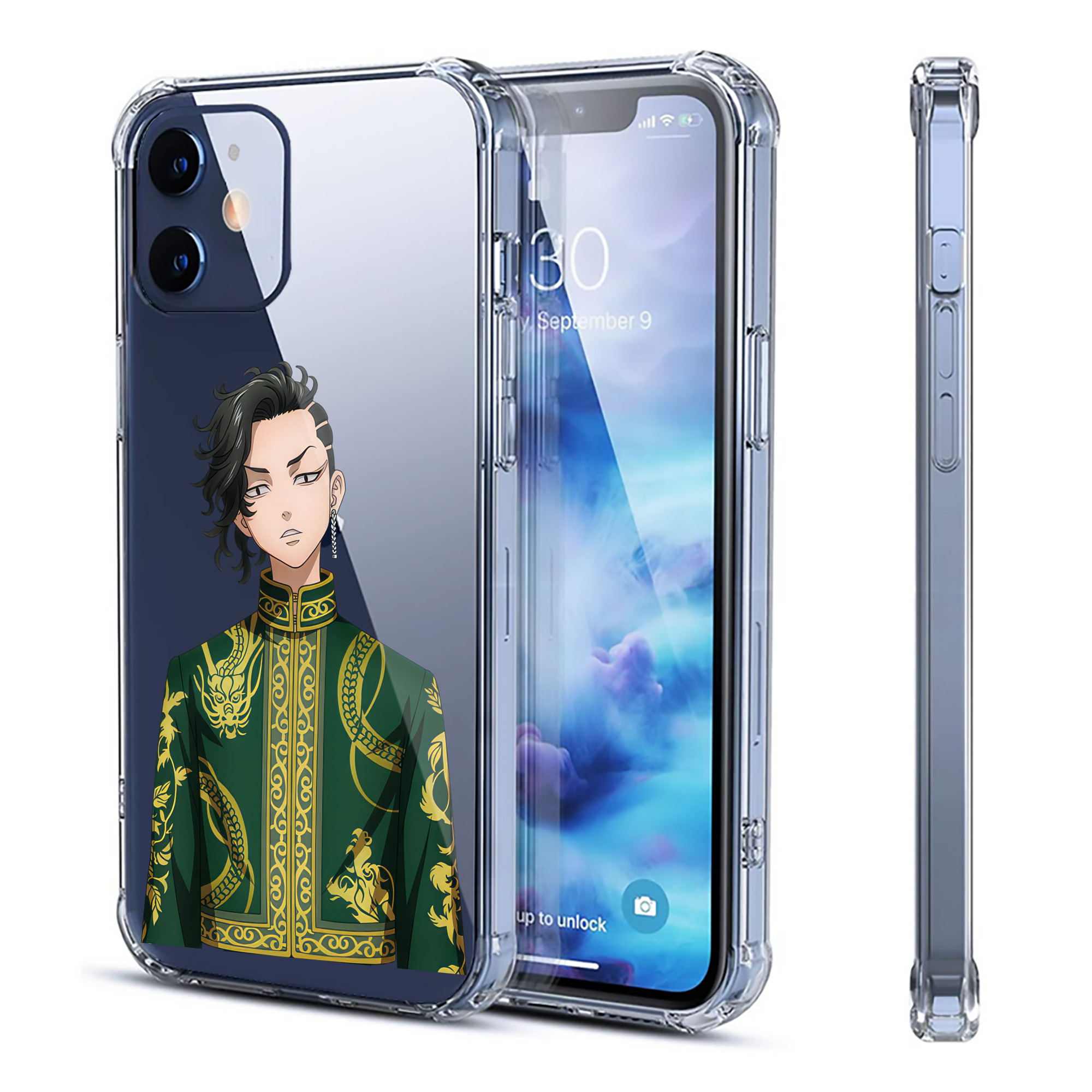 （画像用） 東京リベンジャーズ Tokyo Revengers 【iPhone 12シリーズ対応】透明スマホケース（クリアソフトケース）